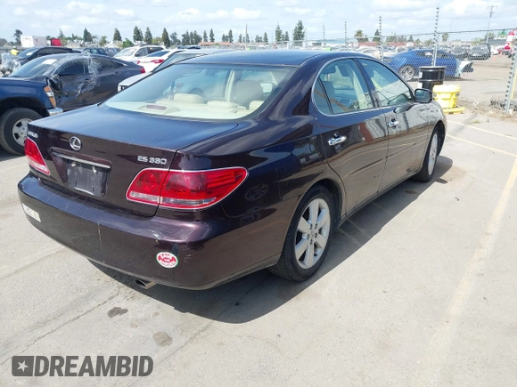 2005 Lexus ES 350 z VIN JTHBA30G455131431, wystawiony jako IAAI lot #41900309 z przebiegiem Nie podano mil oraz . Historia ofert i sprzedaży dostępna na DreamBid. Obrazek 4.