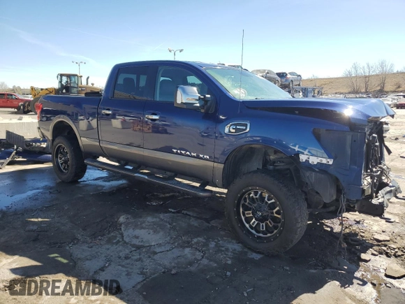 2017 Nissan Titan XD PRO-4X with VIN 1N6BA1F41HN575936, listed as a Copart auction lot 49919955 with 115,416 mi miles and Salvage Title. Bid and sale history available at carsss.com. Image 4.