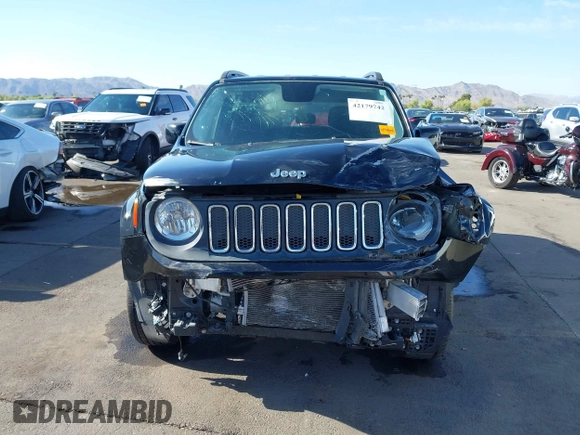 2017 Jeep Renegade Latitude z VIN ZACCJBBB6HPG55080, wystawiony jako IAAI lot #42179742 z przebiegiem 59 620 mil mil oraz . Historia ofert i sprzedaży dostępna na DreamBid. Obrazek 12.
