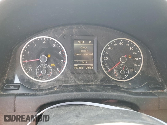 2012 Volkswagen Tiguan SE z VIN WVGAV7AX6CW543053, wystawiony jako Copart lot #53160825 z przebiegiem 167 185 mil mil oraz Szkody całkowita. Historia ofert i sprzedaży dostępna na DreamBid. Obrazek 9.