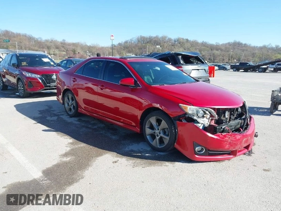 2012 Toyota Camry SE with VIN 4T1BK1FK5CU521306, listed as a IAAI auction lot 41820580 with 167,355 mi miles. Bid and sale history available at carsss.com. Image 1.