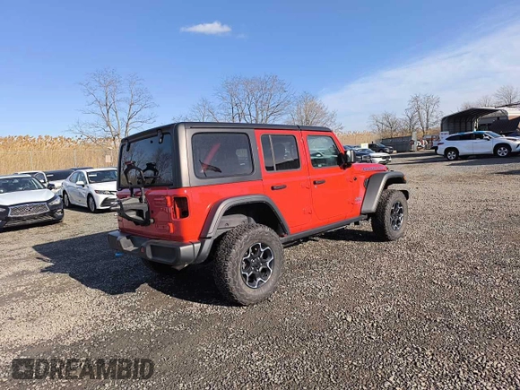 2023 Jeep Wrangler Rubicon with VIN 1C4JJXR69PW695846, listed as a Copart auction lot 57472885 with 17,239 mi miles and Clean title. Bid and sale history available at DreamBid. Image 4.