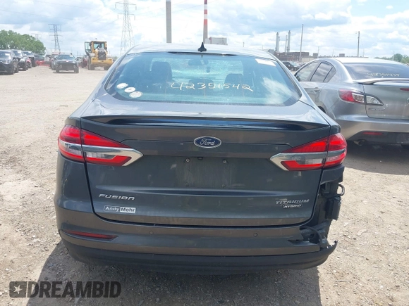 2020 Ford Fusion Titanium with VIN 3FA6P0RUXLR182120, listed as a IAAI auction lot 42351542 with 141,746 mi miles and . Bid and sale history available at DreamBid. Image 16.