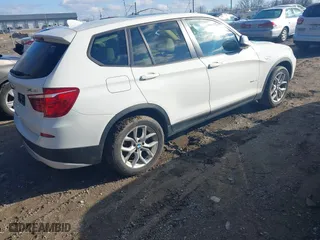 2011 BMW X3 28i with VIN 5UXWX5C52BLK59471, listed as a IAAI auction lot 41245998 with 216,204 mi miles. Bid and sale history available at carsss.com. Image 4.