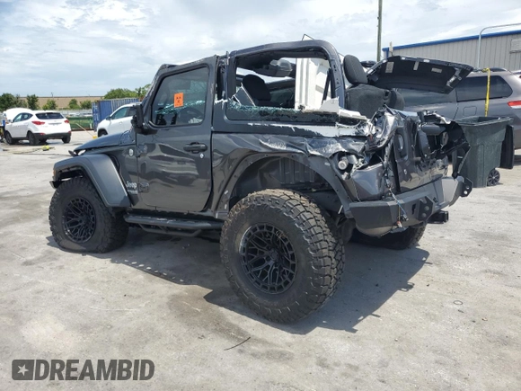 2019 Jeep Wrangler Sport S with VIN 1C4GJXAG4KW569059, listed as a Copart auction lot 60546945 with 57,131 mi miles and Non repairable. Bid and sale history available at DreamBid. Image 2.