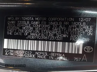 2008 Toyota Yaris с VIN JTDBT923981237331, выставлен на аукционе IAAI как лот 42278508 с пробегом 221 691 миль миль и . История ставок и продаж доступна на DreamBid. Изображение 9.
