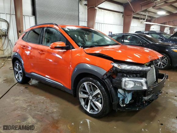 2019 Hyundai Kona Limited with VIN KM8K3CA55KU220091, listed as a Copart auction lot 42152685 with 40,775 mi miles and Clean Title. Bid and sale history available at carsss.com. Image 4.