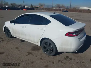 2014 Dodge Dart SXT with VIN 1C3CDFBB7ED870805, listed as a IAAI auction lot 41660928 with 123,569 mi miles. Bid and sale history available at carsss.com. Image 3.