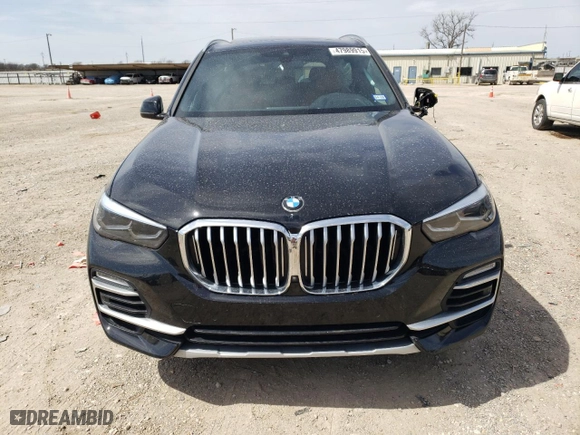 2021 BMW X5 sDrive40i with VIN 5UXCR4C05M9G60740, listed as a Copart auction lot 47989915 with 0 mi miles and Salvage Title. Bid and sale history available at carsss.com. Image 5.