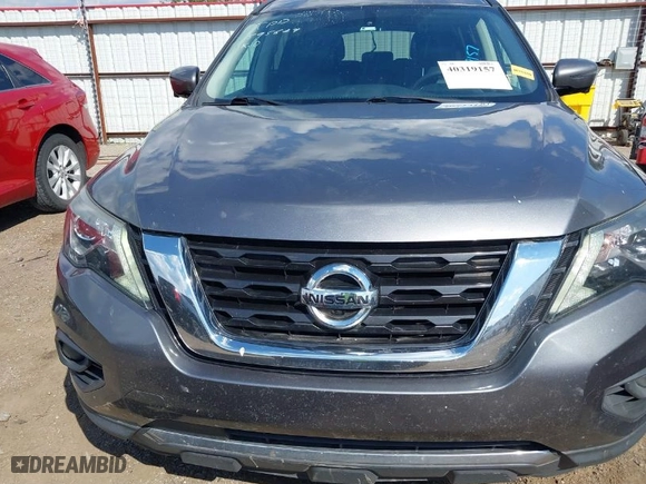 2017 Nissan Pathfinder S with VIN 5N1DR2MM1HC662434, listed as a IAAI auction lot 40319157 with 176,365 mi miles. Bid and sale history available at carsss.com. Image 12.