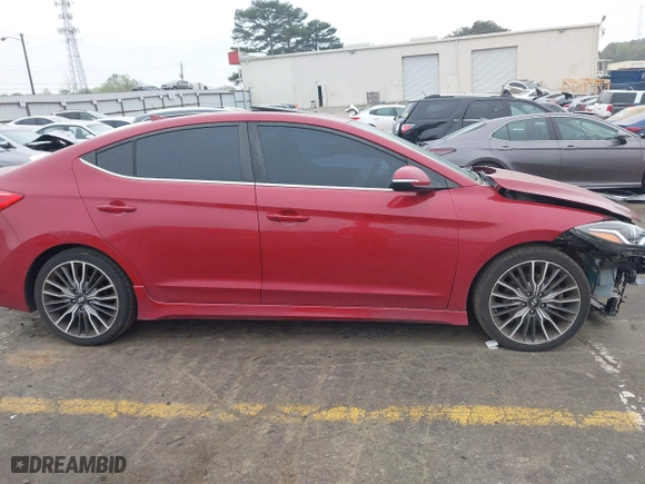 2018 Hyundai Elantra Sport with VIN KMHD04LB3JU498156, listed as a IAAI auction lot 41923602 with 175,000 mi miles. Bid and sale history available at carsss.com. Image 13.