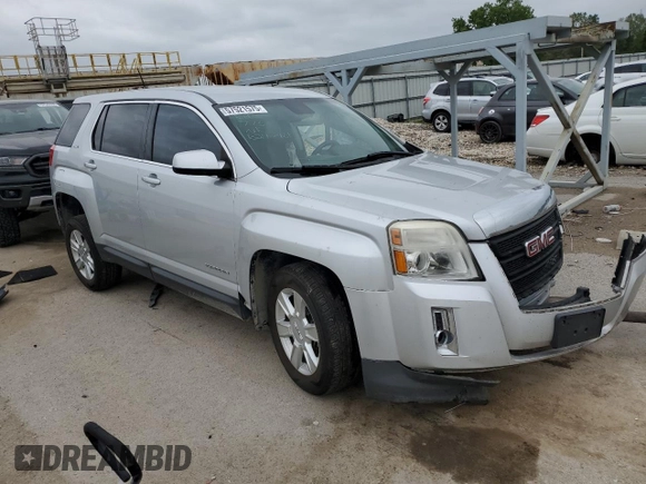 2013 GMC Terrain SLE with VIN 2GKALMEK3D6247981, listed as a Copart auction lot 57521575 with Not provided miles and Salvage title. Bid and sale history available at DreamBid. Image 4.
