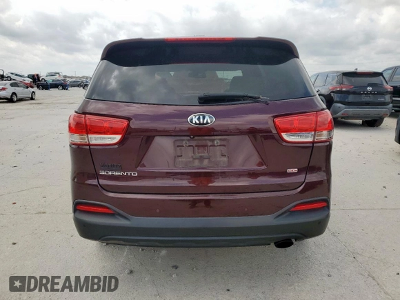2016 Kia Sorento LX with VIN 5XYPG4A34GG116803, listed as a Copart auction lot 54969905 with 132,739 mi miles and Clean Title. Bid and sale history available at carsss.com. Image 6.