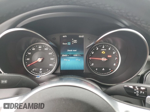 2019 Mercedes-Benz C with VIN NY75020, listed as a Copart auction lot 43911244 with 20,400 mi miles and . Bid and sale history available at DreamBid. Image 9.