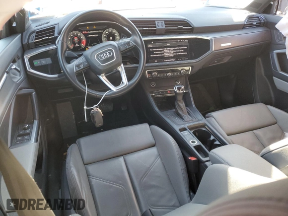 2022 Audi Q3 S line Premium Plus with VIN WA1EECF38N1075972, listed as a Copart auction lot 42733755 with 59,152 mi miles and Non Repairable. Bid and sale history available at carsss.com. Image 8.