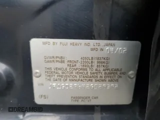 2002 Subaru Impreza WRX с VIN JF1GD29642G529392, выставлен на аукционе Copart как лот 55841065 с пробегом 212 423 миль миль и Списание • Salvage title. История ставок и продаж доступна на DreamBid. Изображение 12.