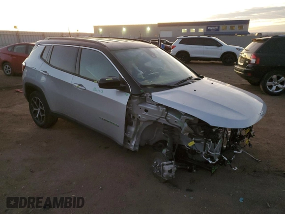 2024 Jeep Compass Limited with VIN 3C4NJDCN1RT112985, listed as a Copart auction lot 88502565 with 13,307 mi miles and Salvage Title. Bid and sale history available at carsss.com. Image 4.