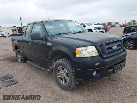 2008 Ford F-150 STX with VIN 1FTRX14W08FC15720, listed as a IAAI auction lot 42124679 with 132,263 mi miles and . Bid and sale history available at DreamBid. Image 1.