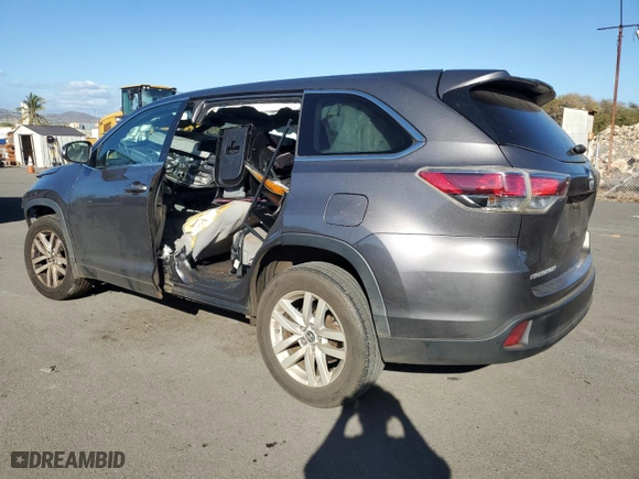 2016 Toyota Highlander LE with VIN 5TDZARFH5GS018426, listed as a Copart auction lot 42460615 with 103,063 mi miles and Salvage Title. Bid and sale history available at carsss.com. Image 2.