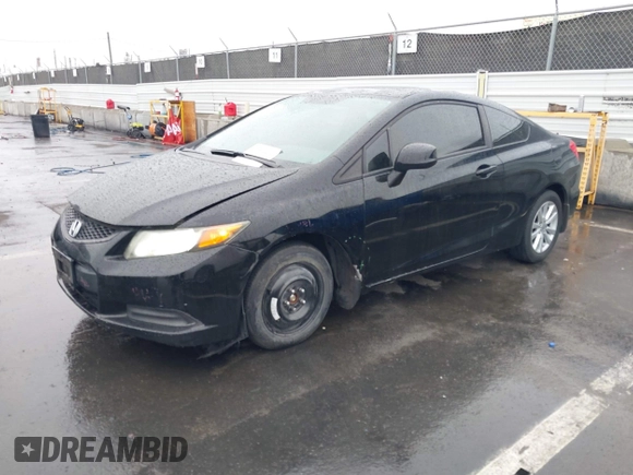2012 Honda Civic Cpe EX-L with VIN 2HGFG3B02CH508296, listed as a IAAI auction lot 41739919 with 147,677 mi miles. Bid and sale history available at carsss.com. Image 2.