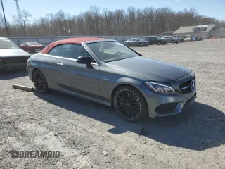 2018 Mercedes-Benz C 43 AMG with VIN WDDWK6EB5JF672965, listed as a Copart auction lot 47957245 with 23,535 mi miles and Salvage title. Bid and sale history available at DreamBid. Image 4.