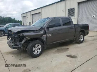 2019 Ram 1500 Express with VIN 3C6RR6KT4KG729955, listed as a Copart auction lot 56015395 with 84,650 mi miles and Salvage title. Bid and sale history available at DreamBid. Image 1.