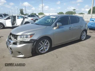 2017 Lexus CT 200h with VIN JTHKD5BH2H2299941, listed as a Copart auction lot 61236985 with 63,673 mi miles and Salvage title. Bid and sale history available at DreamBid. Image 1.