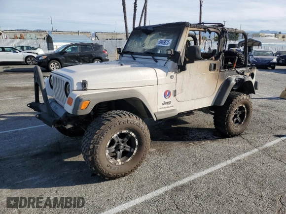 2006 Jeep Wrangler SE with VIN 1J4FA29S06P781460, listed as a Copart auction lot 89009625 with Not Provided miles and Salvage Title. Bid and sale history available at carsss.com. Image 1.