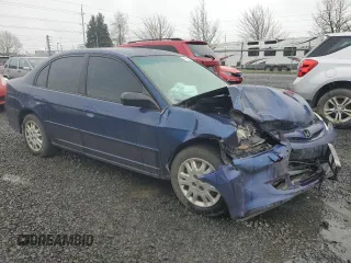 2004 Honda Civic LX with VIN 2HGES15524H590263, listed as a Copart auction lot 49978515 with 0 mi miles and Salvage Title. Bid and sale history available at carsss.com. Image 4.