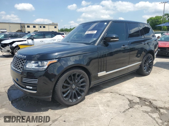 2015 Land Rover Range Rover Autobiography with VIN SALGV2TF2FA217086, listed as a Copart auction lot 55519365 with 129,197 mi miles and Salvage title. Bid and sale history available at DreamBid. Image 1.