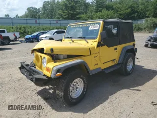 2002 Jeep Wrangler Sport with VIN 1J4FA49S92P712871, listed as a Copart auction lot 64789595 with 114,098 mi miles and Clean title. Bid and sale history available at DreamBid. Image 1.
