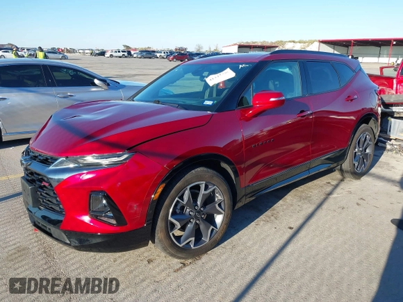 2022 Chevrolet Blazer RS with VIN 3GNKBERS9NS143962, listed as a IAAI auction lot 41347308 with 18,711 mi miles. Bid and sale history available at carsss.com. Image 17.