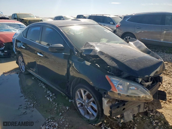 2014 Nissan Sentra S with VIN 3N1AB7APXEY296499, listed as a Copart auction lot 46919965 with 130,794 mi miles and Salvage Title. Bid and sale history available at carsss.com. Image 4.