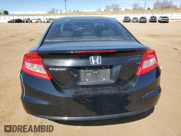 2013 Honda Civic Cpe EX with VIN 2HGFG3B87DH518541, listed as a Copart auction lot 48297145 with 115,230 mi miles and Salvage Title. Bid and sale history available at carsss.com. Image 6.