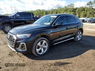2023 Audi Q5 S line Premium Plus with VIN WA1EABFY8P2069068, listed as a Copart auction lot 80244404 with 15,253 mi miles and Salvage Title. Bid and sale history available at DreamBid. Image 1.