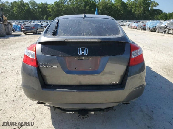 2010 Honda Accord Crosstour EX-L with VIN 5J6TF2H50AL010142, listed as a Copart auction lot 51957065 with 191,916 mi miles and Salvage Title. Bid and sale history available at carsss.com. Image 6.