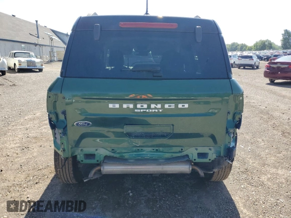 2024 Ford Bronco Sport Outer Banks with VIN 3FMCR9C69RRE22039, listed as a Copart auction lot 61914825 with 32,942 mi miles and Clean title. Bid and sale history available at DreamBid. Image 6.