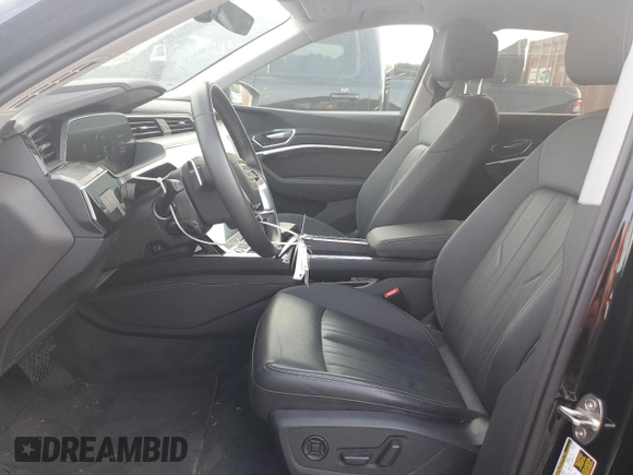 2023 Audi e-tron Premium with VIN WA1AAAGE3PB025279, listed as a Copart auction lot 55920165 with 28,535 mi miles and Salvage Title. Bid and sale history available at DreamBid. Image 7.