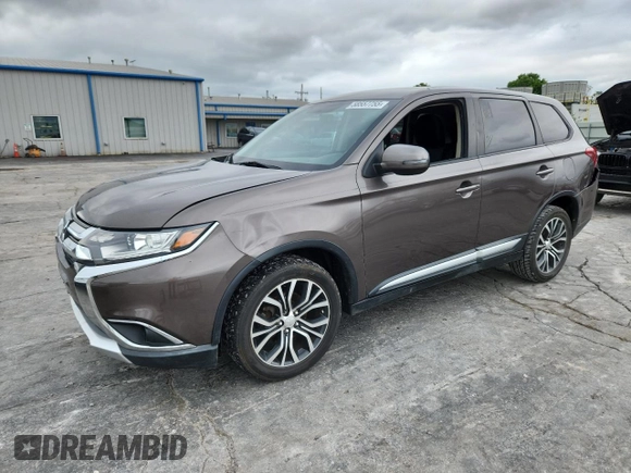 2016 Mitsubishi Outlander SE with VIN JA4AD3A36GZ022121, listed as a Copart auction lot 58557755 with 168,029 mi miles and Clean title. Bid and sale history available at DreamBid. Image 1.