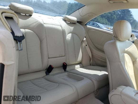 2008 Mercedes-Benz CLK 350 with VIN WDBTJ56H78F249908, listed as a Copart auction lot 61868015 with 124,620 mi miles and Salvage title. Bid and sale history available at DreamBid. Image 10.