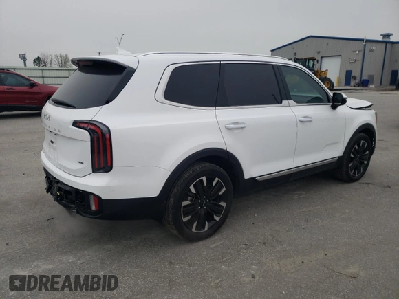 2024 Kia Telluride SX X-Pro with VIN 5XYP5DGC4RG544175, listed as a Copart auction lot 48980245 with 14,624 mi miles and Salvage title. Bid and sale history available at DreamBid. Image 3.
