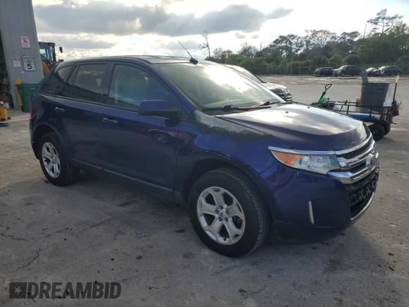 2014 Ford Edge SEL with VIN 2FMDK3JC5EBA91581, listed as a Copart auction lot 46367775 with 155,734 mi miles and Salvage Title. Bid and sale history available at carsss.com. Image 4.