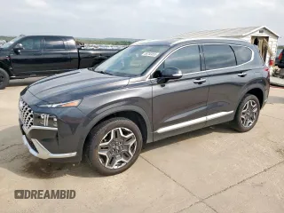 2021 Hyundai Santa Fe Limited with VIN 5NMS4DAL2MH343332, listed as a Copart auction lot 50752055 with 91,219 mi miles and Salvage Title. Bid and sale history available at carsss.com. Image 1.