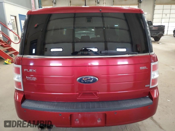 2009 Ford Flex SEL with VIN 2FMEK62C49BB07151, listed as a Copart auction lot 52347695 with 206,678 mi miles and Salvage Title. Bid and sale history available at carsss.com. Image 6.