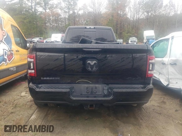 2021 Ram 3500 Laramie with VIN 3C63RRJL1MG528851, listed as a Copart auction lot 82145314 with 39,166 mi miles and Salvage Title. Bid and sale history available at carsss.com. Image 6.