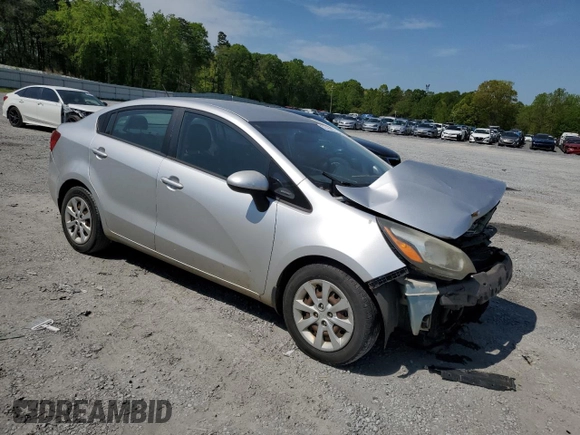 2013 Kia Rio LX with VIN KNADM4A36D6204176, listed as a Copart auction lot 52745815 with 138,655 mi miles and Salvage Title. Bid and sale history available at carsss.com. Image 4.