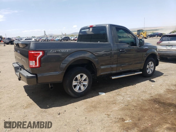 2016 Ford F-150 XL with VIN 1FTMF1C87GFA30501, listed as a Copart auction lot 60469575 with 109,017 mi miles and Salvage title. Bid and sale history available at DreamBid. Image 3.