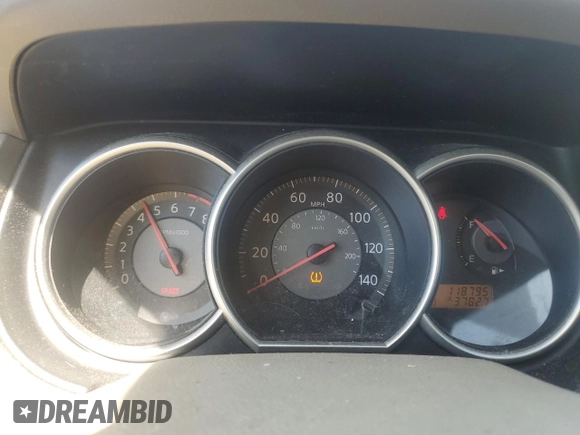 2007 Nissan Versa 1.8 SL with VIN 3N1BC11E27L432802, listed as a Copart auction lot 71018594 with 118,795 mi miles and Salvage Title. Bid and sale history available at carsss.com. Image 9.