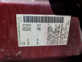 2012 Nissan Altima 2.5 S with VIN 1N4AL2AP8CN494205, listed as a Copart auction lot 52858425 with 172,487 mi miles and Salvage Title. Bid and sale history available at carsss.com. Image 12.
