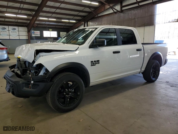 2024 Ram 1500 Classic Warlock with VIN 1C6RR7LG2RS157178, listed as a Copart auction lot 82114434 with 9,394 mi miles and Clean Title. Bid and sale history available at carsss.com. Image 1.